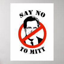 LEHNEN SIE MITT ROMNEY AB POSTER