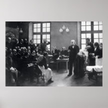Lektion mit Doktor Charcot beim Salpetriere Poster
