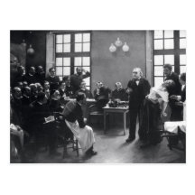 Lektion mit Doktor Charcot beim Salpetriere Postkarte