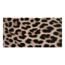 Leopard-Hauthintergrund Individuelle Photo Karten