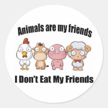 Les animaux sont mes amis autocollants