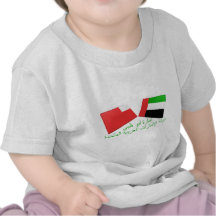 Les EAU et tuiles de drapeau d'Abu Dhabi T-shirt