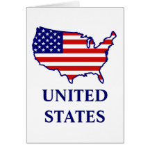 Les Etats-Unis tracent la carte de voeux de drapea