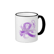Les lupus croient le ruban de Flourish Tasse