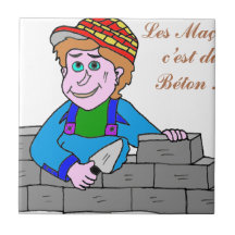 LES MACONS C EST DU BETON.png Carreau En Céramique