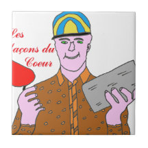 LES MACONS DU COEUR.png Carreau En Céramique