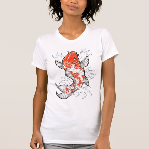 Les poissons effarouchés tatouent le T-shirt vinta