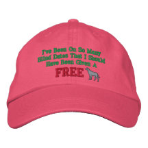 Les rendez-vous à l'aveugle ont brodé le chapeau casquettes brodées