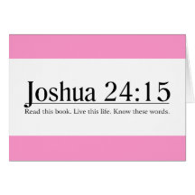 Lesen Sie das Bibel-Joshua-24:15 Grußkarte