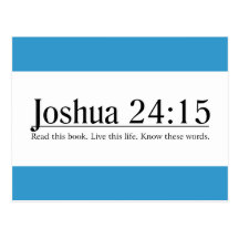 Lesen Sie das Bibel-Joshua-24:15 Postkarten