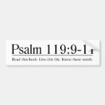 Lesen Sie das Bibel-Psalm-119:9 - 11 Autosticker