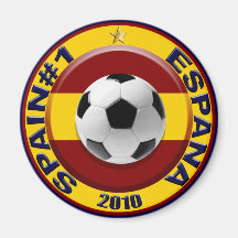 L'Espagne numéro 1 2010 cadeaux du football Aimant