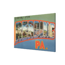 Lesung, Pennsylvania - große Buchstabe-Szenen Gespannte Galerie Drucke