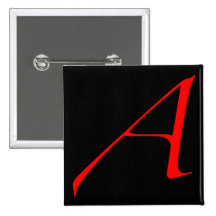 Lettre d'écarlate A (pour l'athée) Badges