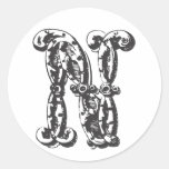 Lettre N de monogramme Adhésifs