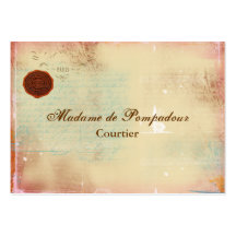 Lettres des cartes de visite élégants de manuscrit carte de visite