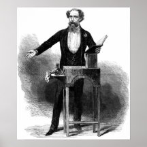 Letzte Lesung Charles Dickens Plakatdruck