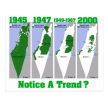 L'évolution de la Palestine Cartes Postales