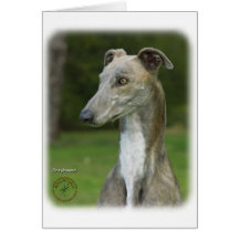 Lévrier 9J008D-04 Carte De Vœux