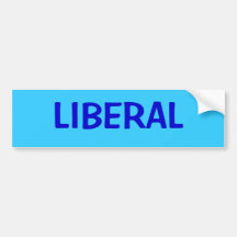Liberaler Autoaufkleber