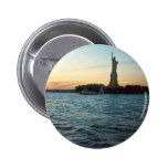 Liberté au bouton de coucher du soleil badge