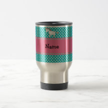 Licorne mignonne nommée personnalisée tasse
