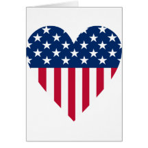 Liebe Amerika Grußkarte