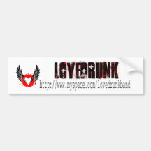 Liebe-betrunkener Stoßaufkleber Auto Sticker