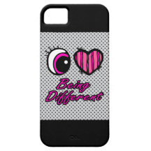 Liebe des Emo Augen-Herz-I, die unterschiedlich is iPhone 5 Etui