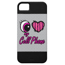 Liebe des Emo Augen-Herz-I mein Zellen-Telefon Etui Fürs iPhone 5
