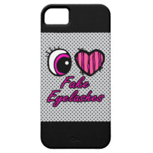 Liebe-FakeEyelashes des Emo Augen-Herz-I iPhone 5 Etui