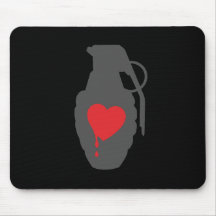 Liebe-Granate - Liebe ist ein Schlachtfeld Mousepads