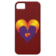 Liebe Herz Kuss love heart kiss iPhone 5 Hülle