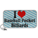 Liebe I Baseball-Taschen-Billard iPod Speaker
