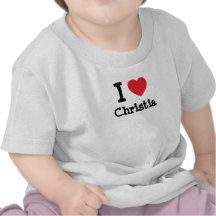 Liebe I Christia Herz T-Shirt