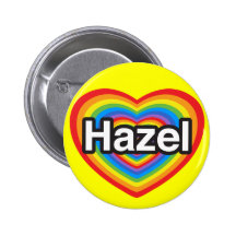 Liebe I Haselnuss. Liebe I Sie Haselnuss. Herz Anstecknadelbutton