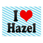 Liebe I Haselnuss Postkarte