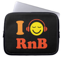 Liebe I (Herz) RnB Musiksmiley-Laptophülse Computer Sleeve Schutzhülle