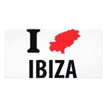 Liebe I Ibiza Konturnikone Bilderkarte