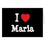 Liebe I Maria-Herz T-Shirt Karten