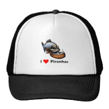 Liebe I Piranhas Trucker Cap