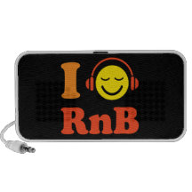 Liebe I RnB Musiksmiley mit Kopfhörer-Lautsprecher