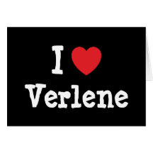Liebe I Verlene Herz T-Shirt Karten