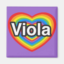 Liebe I Viola. Liebe I Sie Viola. Herz Magnete