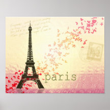 Liebe in Turm Paris Eiffel Plakat