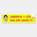 Liebe Obama Amerika er oder verlassen es Auto Sticker