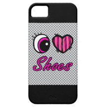 Liebe-Schuhe des Emo Augen-Herz-I Etui Fürs iPhone 5