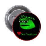 Liebe-Seegeschöpf-Knöpfe Buttons