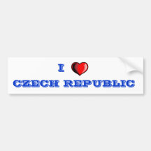 Liebe-Tschechische Republik-Stoßaufkleber Tscheche Auto Sticker