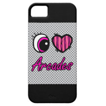 LiebeArcades des Emo Augen-Herz-I iPhone 5 Schutzhülle
